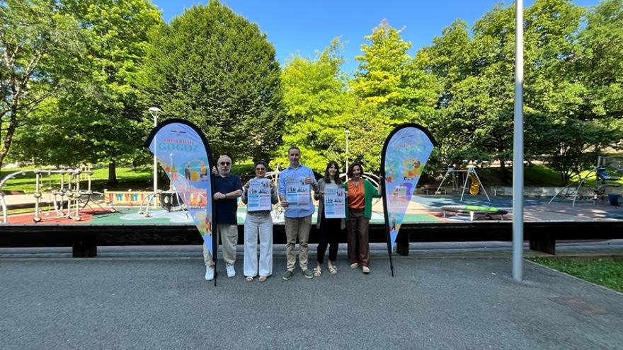 La presentación de esta nueva edición de 'Udan Gogoz' ha tenido lugar esta mañana en el parque de la Sargia.