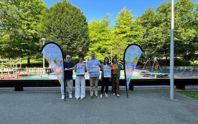 La presentación de esta nueva edición de 'Udan Gogoz' ha tenido lugar esta mañana en el parque de la Sargia.
