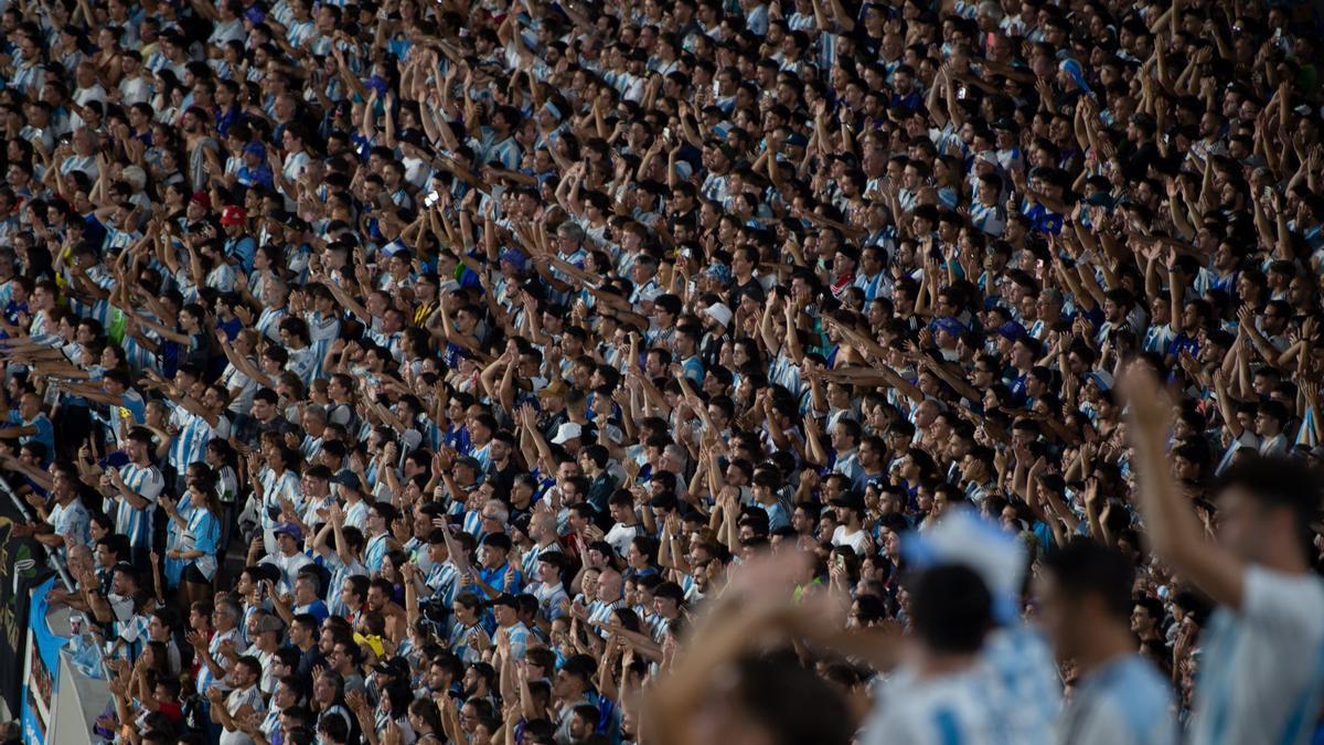 Una imagen del estadio Monumental del River Plate, durante un encuentro de la selección argentina.