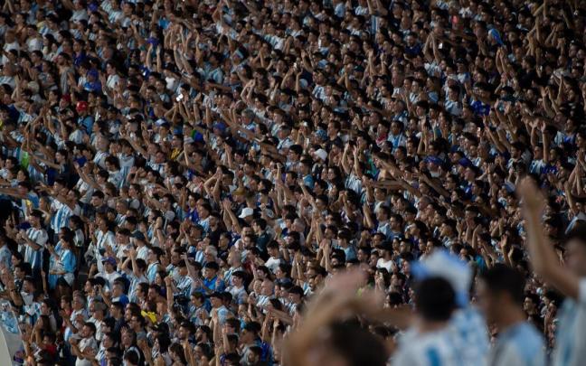 Una imagen del estadio Monumental del River Plate, durante un encuentro de la selección argentina.