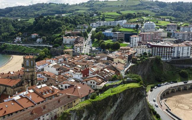Vista aérea de Getaria. / N.G. Vista aérea de Getaria.