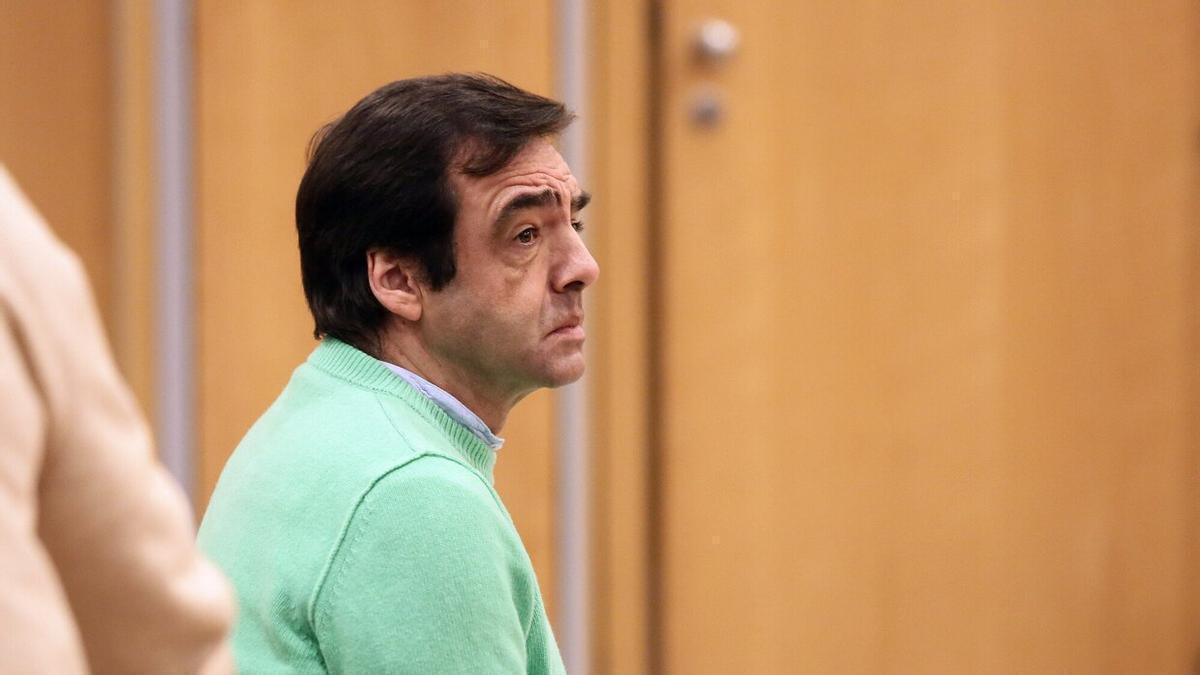 El expresidente de la Real Sociedad Iñaki Badiola, durante el juicio. / GORKA ESTRADA