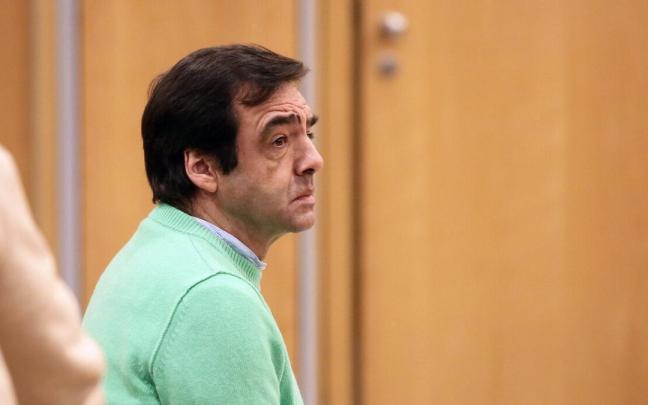 El expresidente de la Real Sociedad Iñaki Badiola, durante el juicio. / GORKA ESTRADA