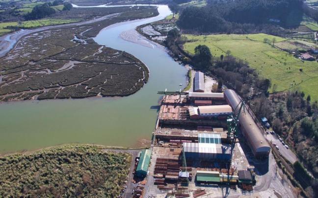 Panorámica del Astillero de Murueta en la Reserva de la Biosfera de Urdaibai.