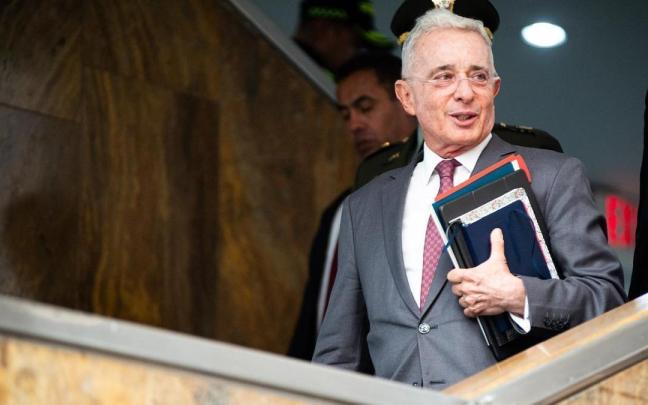 El expresidente de Colombia Álvaro Uribe en una foto de archivo.