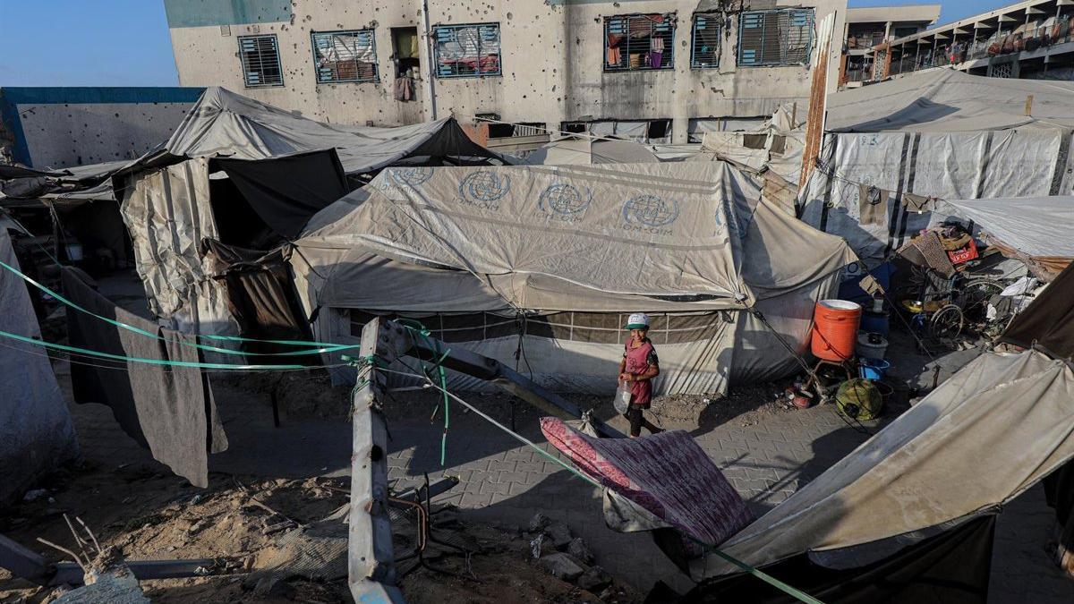 Imagen de archivo de la ciudad de Gaza bajo la ofensiva de Israel