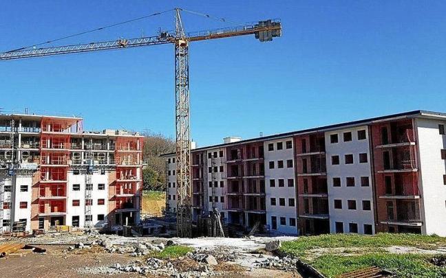 Obras de construcción en el ámbito de Ermotegi