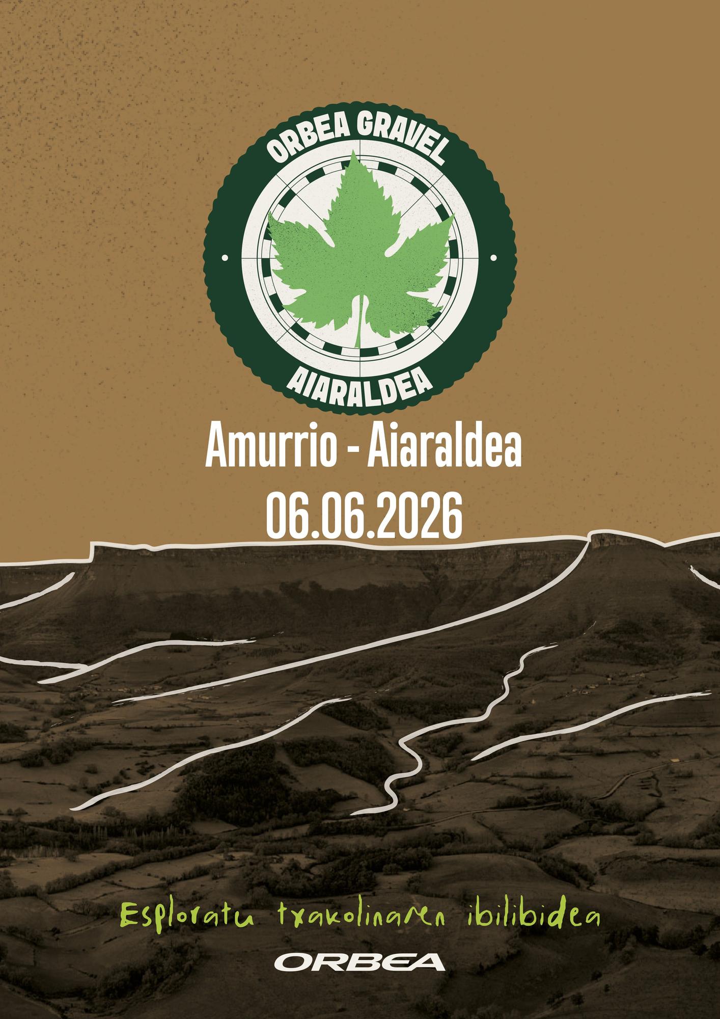 Cartel de la Orbea Gravel Aiaraldea