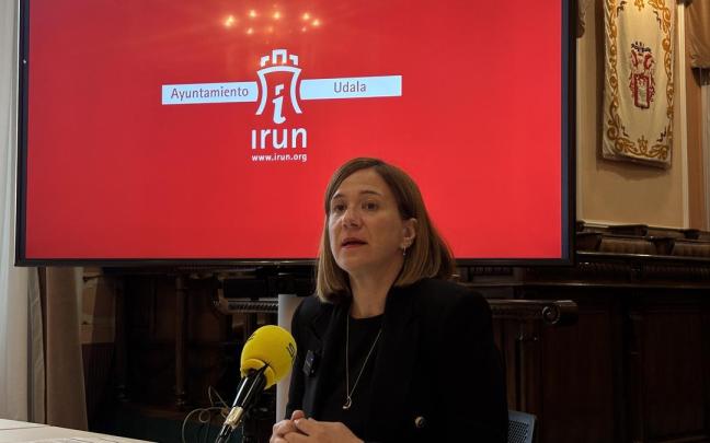 Cristina Laborda durante la comparecencia de esta mañana