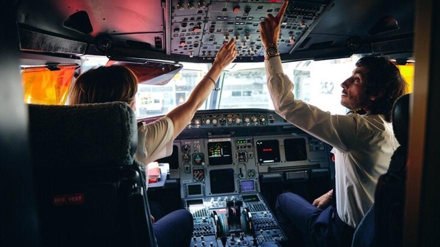 Imagen de archivo de pilotos de Iberia.