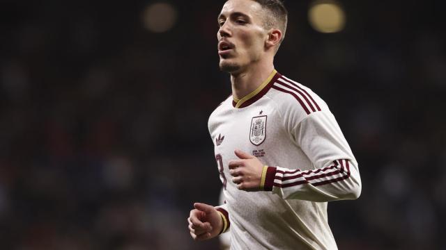 Alejandro Grimaldo, con la selección española.