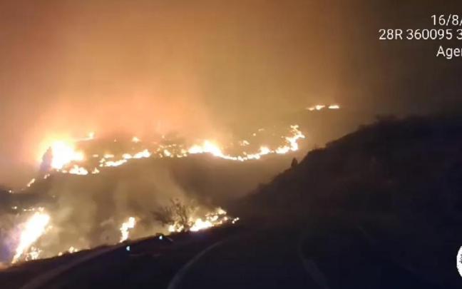 El incendio se ha declarado en los montes de Arafo.