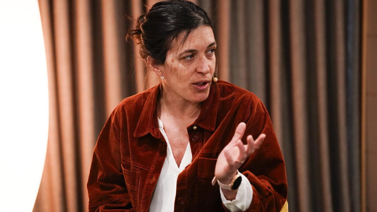 Nora Fernández, de Tecnalia, durante su intervención en el foro 'Innovación y transformación'.