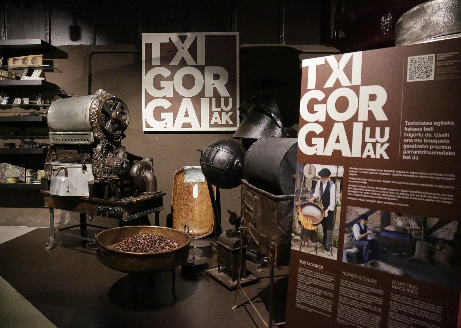 Interior del Museo del Chocolate de Rafa Gorrotxategi.
