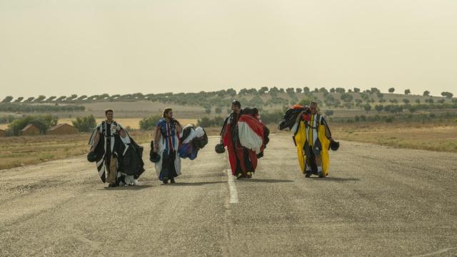Momentos en la grabación de la película 'La fiera'.