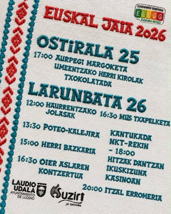 Programa de la Euskal Jaia de Laudio