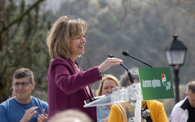 Eider Mendoza, en el acto del PNV de Gipuzkoa de este domingo