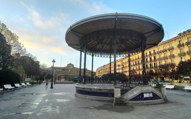 La Plaza Easo, lugar donde ha ocurrido el fatal accidente N.G