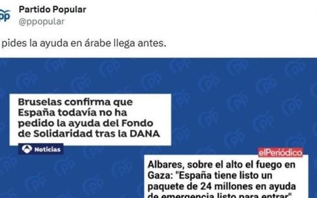 El tuit de la polémica.