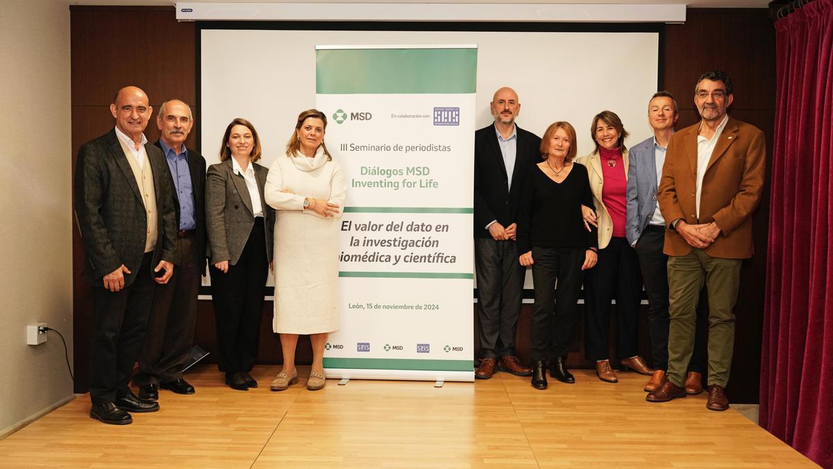 Foto de grupo de los ponentes en el III Seminario Diálogos MSD Inventing for Life.