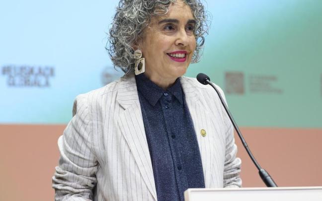 La vicelehendakari primera y consejera de Política Lingüística, Ibone Bengoetxea, este miércoles