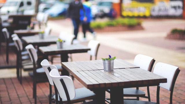 La terraza de un restaurante.