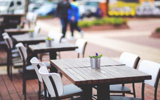 La terraza de un restaurante.