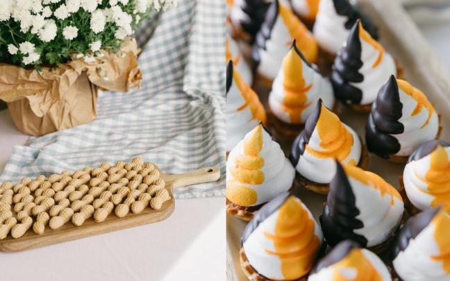 Detalle de los postres preparados para Gozoa 2025.