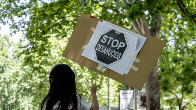 Imagen de archivo de una marcha en defensa de la vivienda.