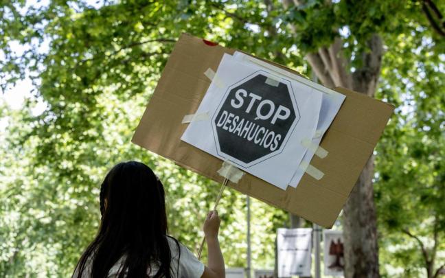 Imagen de archivo de una marcha en defensa de la vivienda.