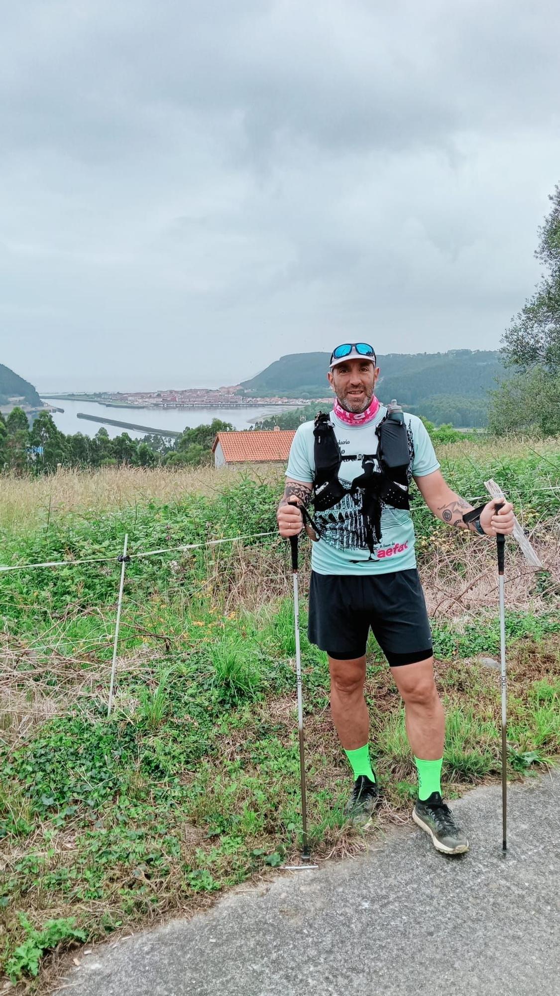 Gonzalo Pérez durante la octava etapa del reto