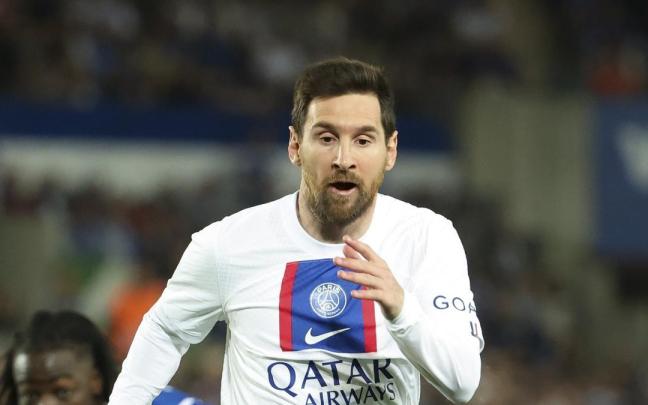 Leo Messi durante un partido con el PSG. Leo Messi durante un partido con el PSG.