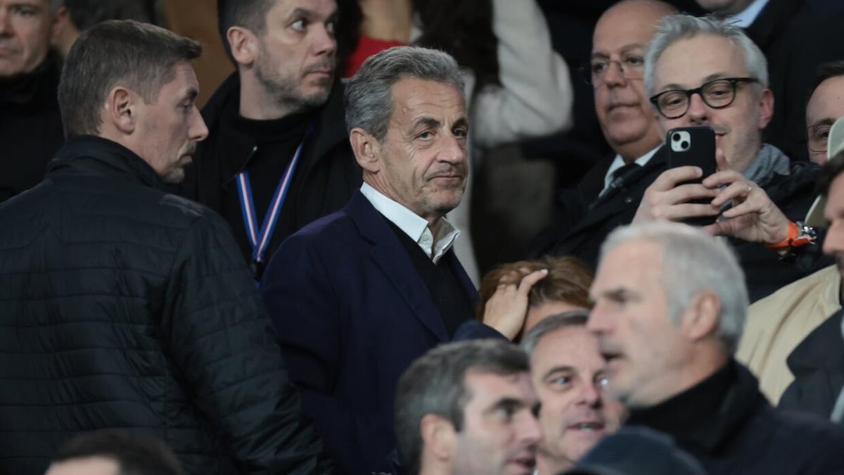 El expresidente Nikolas Sarkozy en el partido de la Real