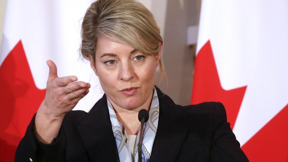 La ministra de Exteriores canadiense, Mélanie Joly