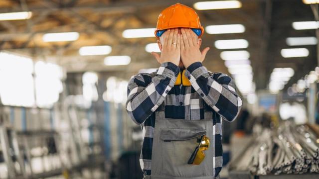 Un trabajador, con ganas de vacaciones.