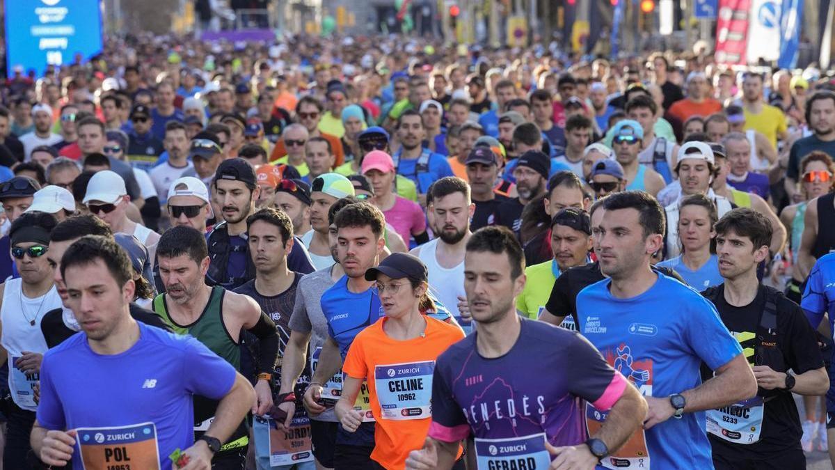 El maratón de Barcelona congregó a unos 20.000 corredores el pasado domingo.