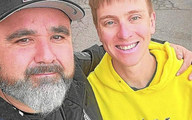 Joseba Elguezabal es masajista y hombre de confianza de Tadej Pogacar en el UAE. | FOTO: JOSEBA ELGUEZABAL