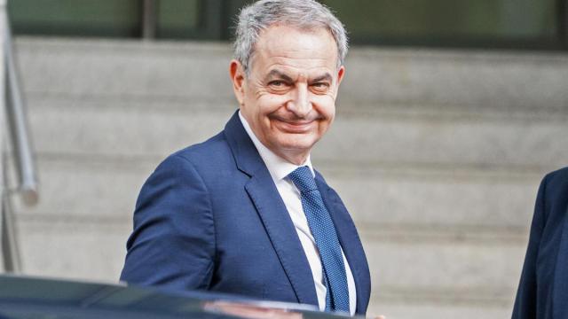 El expresidente José Luis Rodríguez Zapatero a su llegada al juzgado