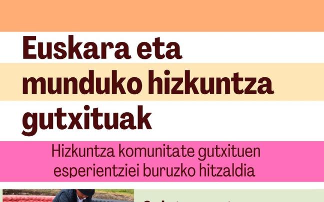 Cartel de la charla que se celebrará en Orio.