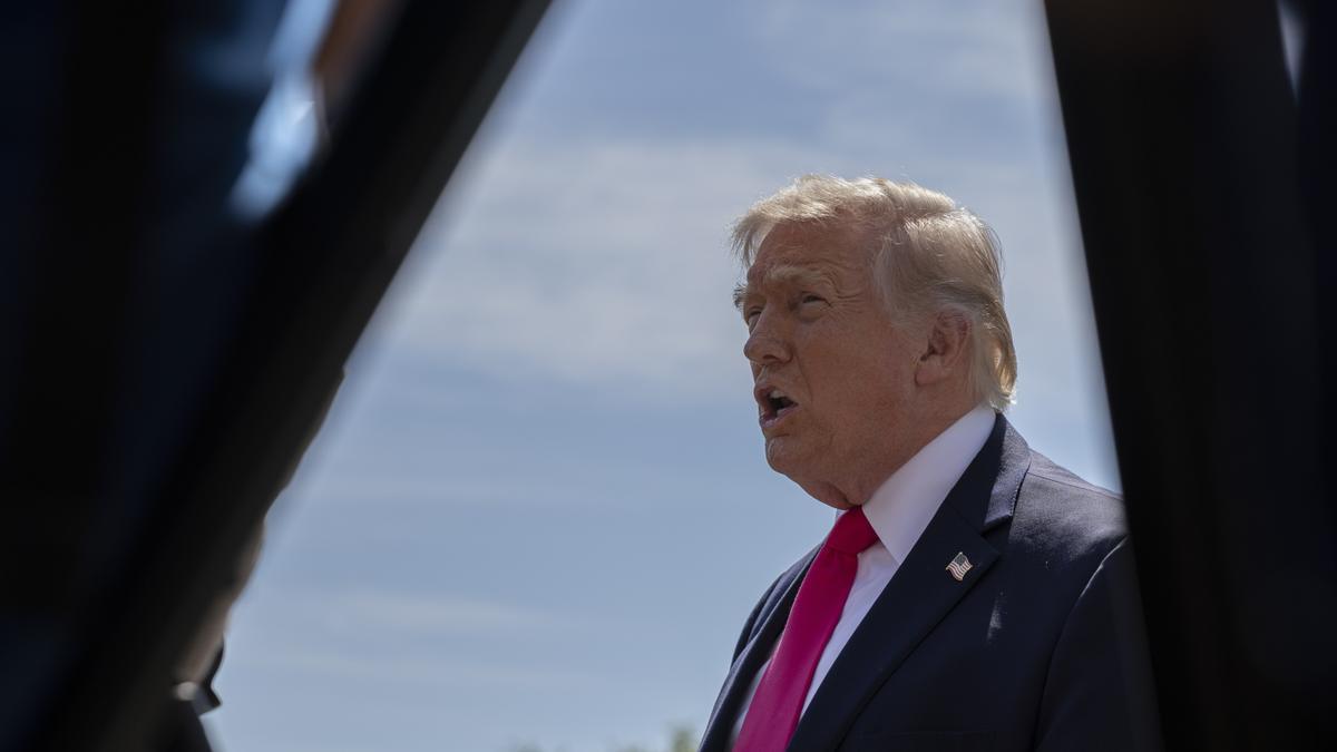 Trump, durante su comparecencia en Las Vegas.