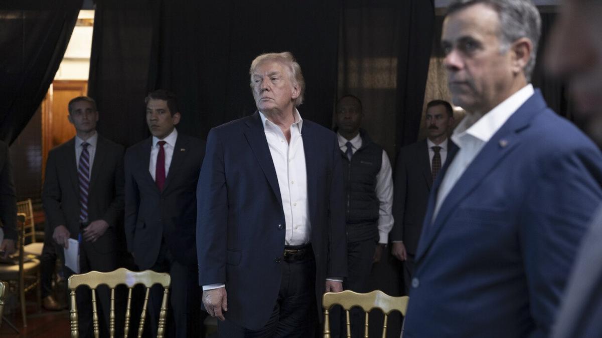 Trump y su equipo, siguiendo la operación en Venezuela.