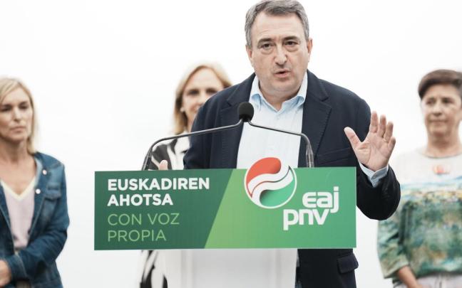 El portavoz del PNV en el Congreso y cabeza de lista por Bizkaia, Aitor Esteban