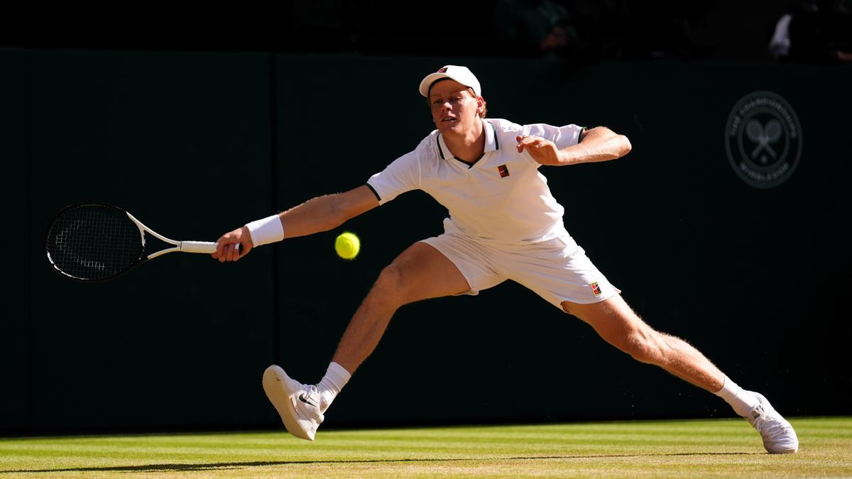 Jannik Sinner, en la final de Wimbledon, su último partido.