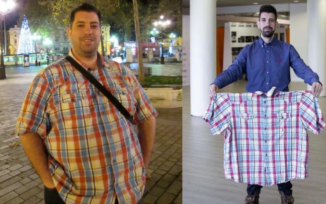 Federico Luis Moya, antes y después de perder peso Federico Luis Moya, antes y después de perder peso