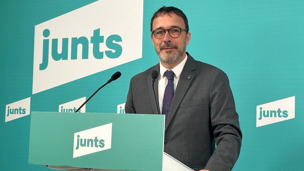 El portavoz de Junts, Josep Rius