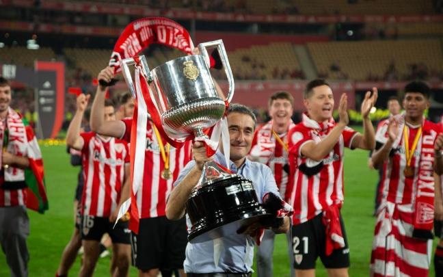Ernesto Valverde tras ganar la Copa