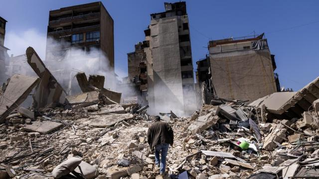 Ataque israelí sobre Beirut.