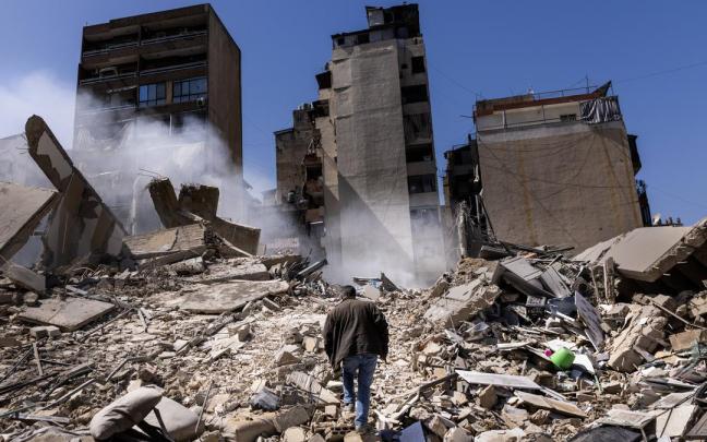 Ataque israelí sobre Beirut.