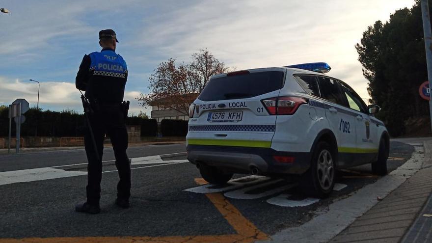 Un agente de la Policía Local de Tudela.