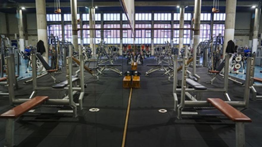 La zona de musculación del gimnasio
